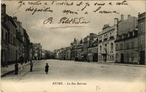 CPA REIMS La Rue Buirette (490622)