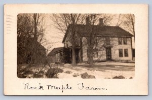 J96/ Rochester New York RPPC Postcard c1910 Rock Maple Farm Home 23