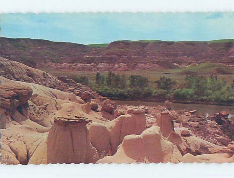 Unused Pre-1980 TOWN VIEW SCENE Drumheller Alberta AB p8071