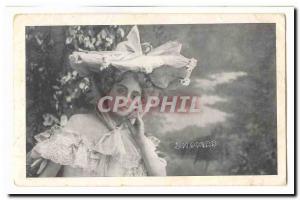 Fancy Old Postcard Dhomas artist hat