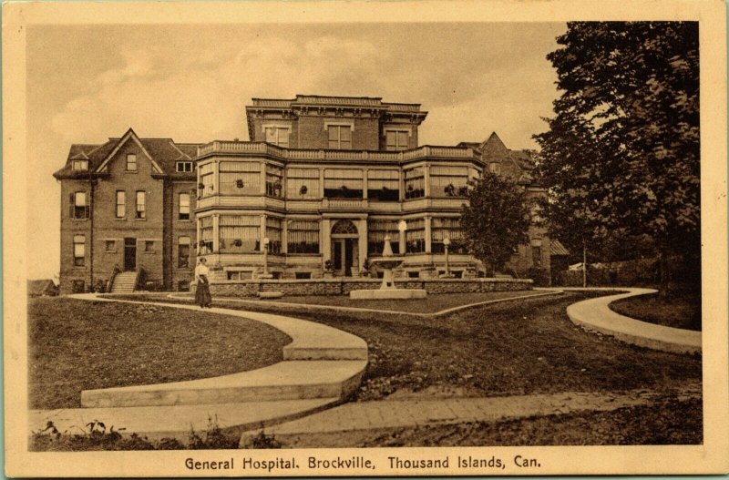 General Hospital Brockville Thousand Islands Canada Postcard