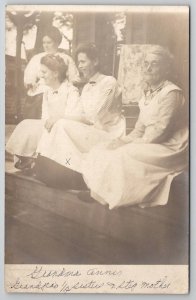 RPPC Lovely Mothers And Grandmothers of 1900s Real Photo Postcard M21