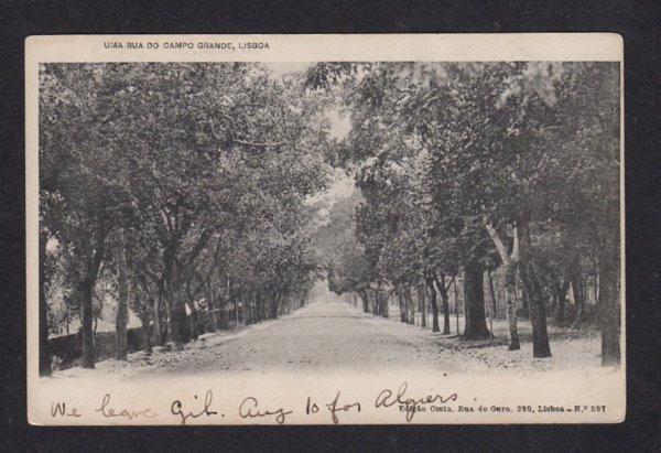 Portugal Uma Rua Do Campo Grande Lisboa Lisbon Postkarte Carte Postale Postcard