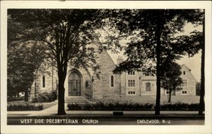 Englewood New Jersey NJ Presbyterian Church c1930 Real Photo Postcard