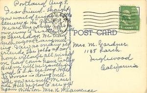 Linen Card of Mt Thielsen & Diamond Lake Oregon OR 1944