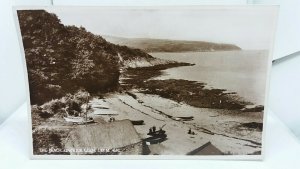 Vintage Antique  Postcard The Beach at Garwick Glen c1920 The Isle of Man IOM