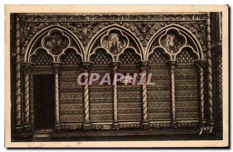 Old Postcard Paris Strolling Interior De La Chapelle Ste Oratory From Louis XI
