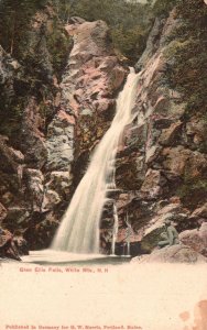 Vintage Postcard Glen Ellis Falls Waterfalls White Mountains New Hampshire N.H.