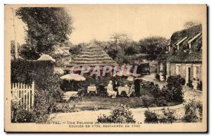 Mesnil Val Old Postcard A lawn of the inn of the old farmhouse restored in 17...