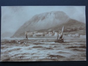 North Wales LLANFAIRFECHAN FROM THE SEA Art by Elmer Keene c1908 Postcard