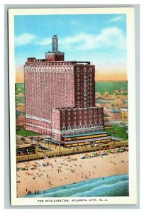 Vintage 1930's Advertising Postcard The Ritz-Carlton Atlantic City New Jersey