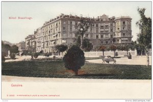 GENEVE, Switzerland, 1900-1910s; Hotel Beaurivage