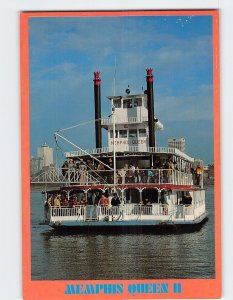 Postcard Memphis Queen II, Memphis, Tennessee