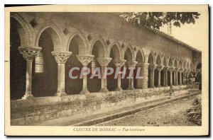 Postcard Old Cloister of Moissac inside view