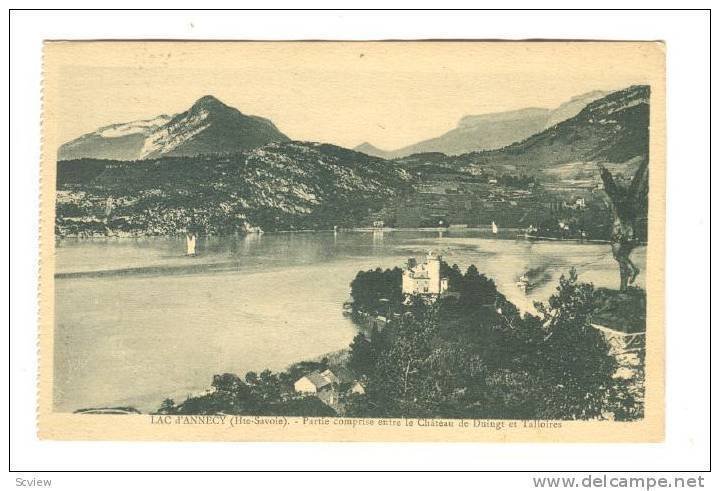 Partie Comprise Entre Le Chateau De Duingt Et Talloires, Lac d'Annecy (Haute ...