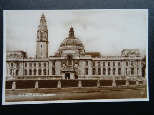 Wales CARDIFF The City Hall - Old RP Postcard by Excel