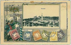 33935 - postcards VINTAGE POSTCARD - Germany GERMANY - GREETING from Passau-