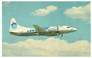 Aspen Airways Convair CV 580 Airplane Postcard