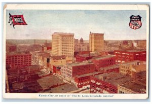 c1910's Kansas City MO, On Route Of St. Louis Colorado Limited Antique Postcard