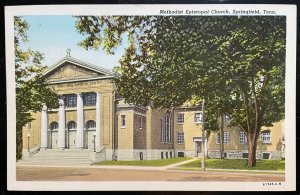 Vintage Postcard 1915 Methodist Episcopal Church, Springfield, Tennessee (TN)