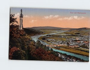 Postcard Trier mit Mariensäule Trier Germany