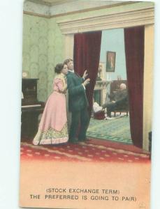 Bamforth ROMANTIC COUPLE Great Postcard AA7439