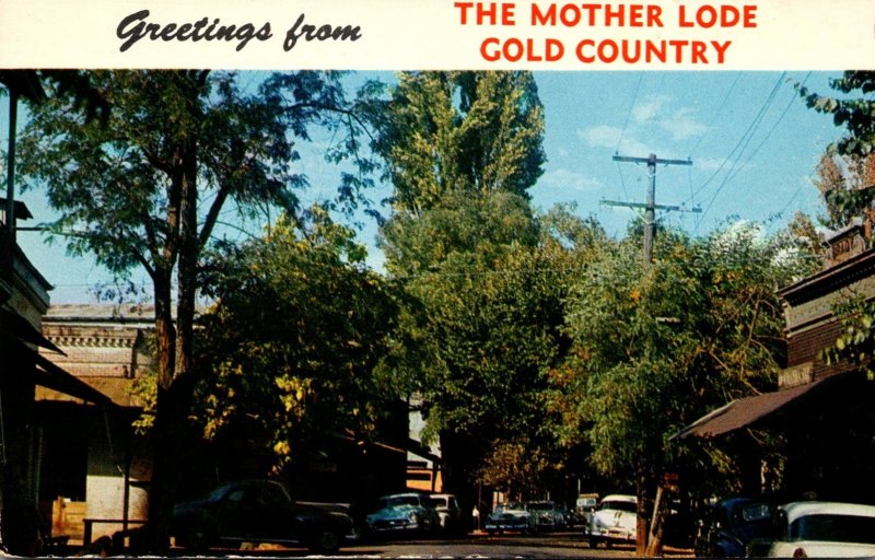 California Columbia State Park Greetings From The Mother Lode Gold Country 1961