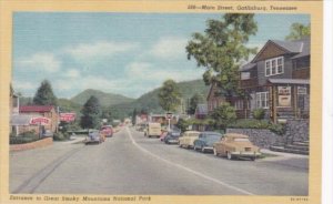 Main Street Entrance To Great Smoky Mountains National Park Gatlinburg Tennes...