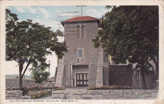 New Mexico Santa Fe Old San Miguel Mission 1922