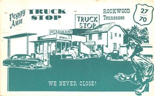 Peggy Ann Truck Stop Rockwood, TN USA Gas Station 1961 