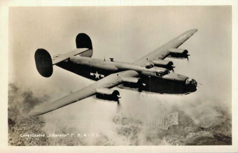 Consolidated Liberator PB4Y 1 Airplane RPPC 06.82