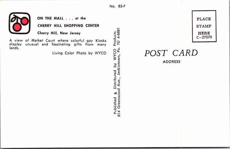 Postcard SHOP SCENE Cherry Hill New Jersey NJ AM8291