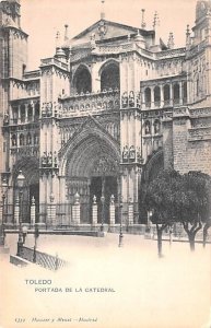 Portada el la Catedral Toledo Spain Unused 