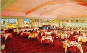 Oakland Berkeley Hills CA Hotel Claremont Churchill's Restaurant Postcard F68