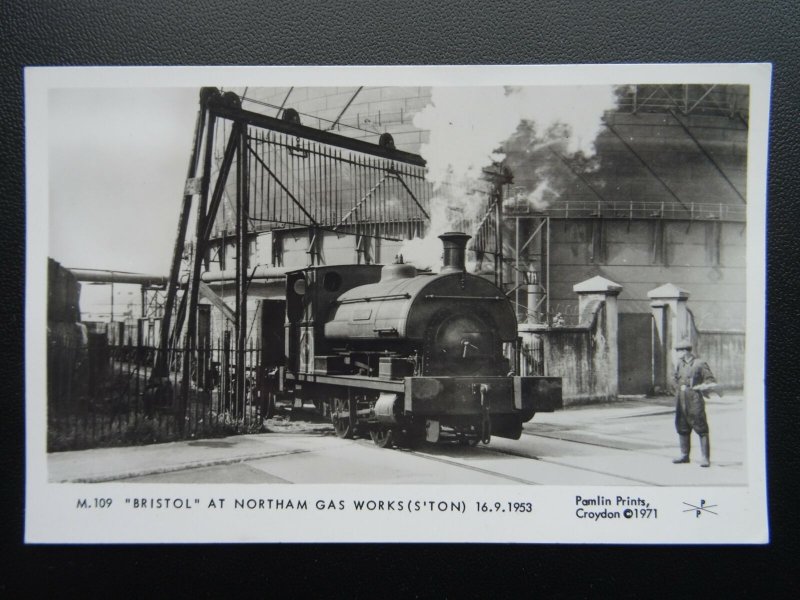 Southampton BRISTOL LOCO at NORTHAM GAS WORKS c1953 RP Postcard by Pamlin Repro