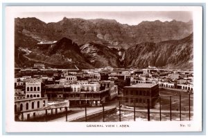 Aden Yemen Postcard General View 1 c1930's Unposted Vintage RPPC Photo