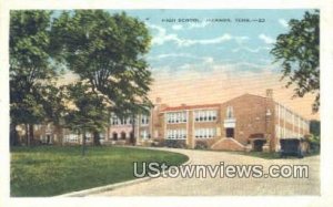 High School - Jackson, Tennessee TN Postcard