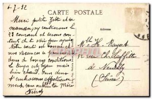 Old Postcard Avallon L & # 39Eglise St Lazare Taking Des Chaumes