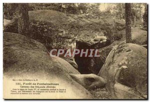 Old Postcard Foret De Fontainebleau Cave Of Robbers