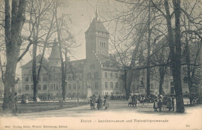 Switzerland Zurich Landesmuseum und Platzspitzpromenade 03.18