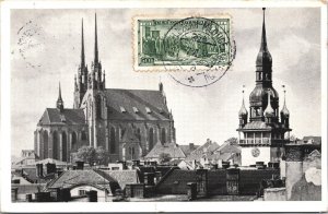 Czech Republic Brno Petrov Brünn Vintage Postcard 03.19