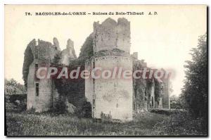 Old Postcard Bagnoles De L'Orne Ruins Wood Thibaut