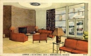 Lounge at the Sonama Inn - Winnemucca, Nevada NV Postcard