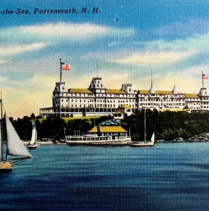 Wentworth By The Sea Postcard Portsmouth New Hampshire Nautical c1940s DWS5C