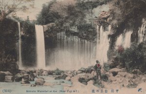 Postcard Shiraito Waterfall at Kai Near Fuji MT Japan