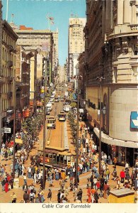 Lot 12 usa san francisco california cable car at the turn table  tram