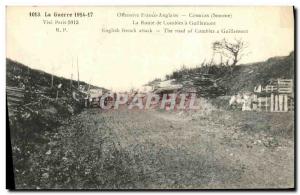 Old Postcard Offensive Franco English Attic Road attic has Guillemont Army