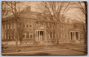 K28/ Ashtabula Ohio RPPC Postcard c1910 High School Building 225