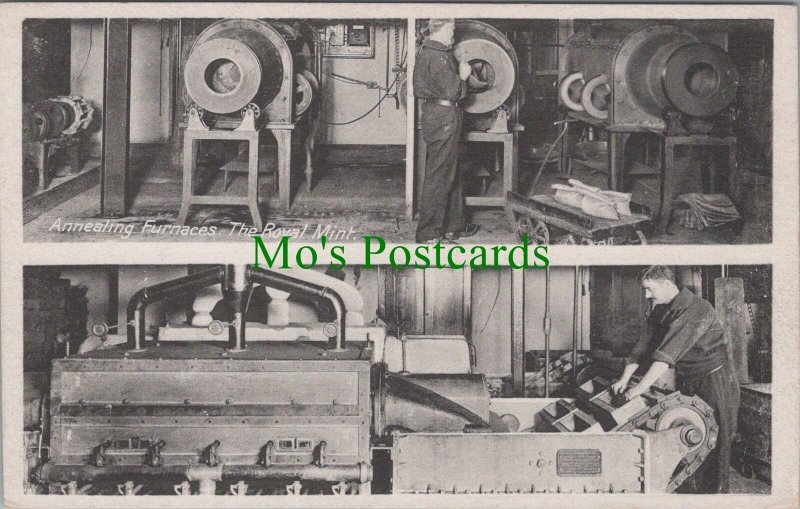 London Postcard - The Royal Mint, Annealing Furnaces  RS36313