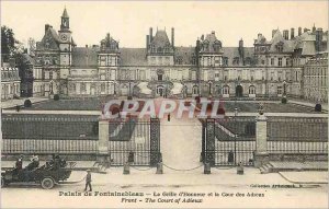 Postcard Old Palace of Fontainebleau The Honor Grid and the Court of Farewells